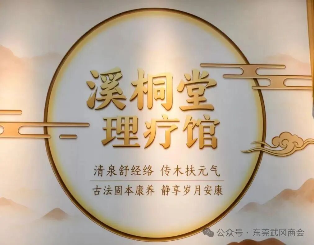 溪桐堂理疗馆门店品牌墙